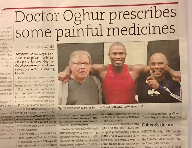 Doctor Oghor prescribes some painful medicines