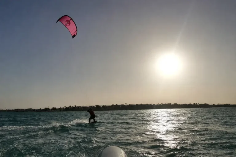 Kite surfing in El Gouna, Egypt!